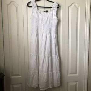 Summer Ruffle White Dress